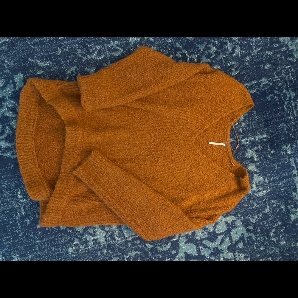 Free People Sweater Burnt Orange